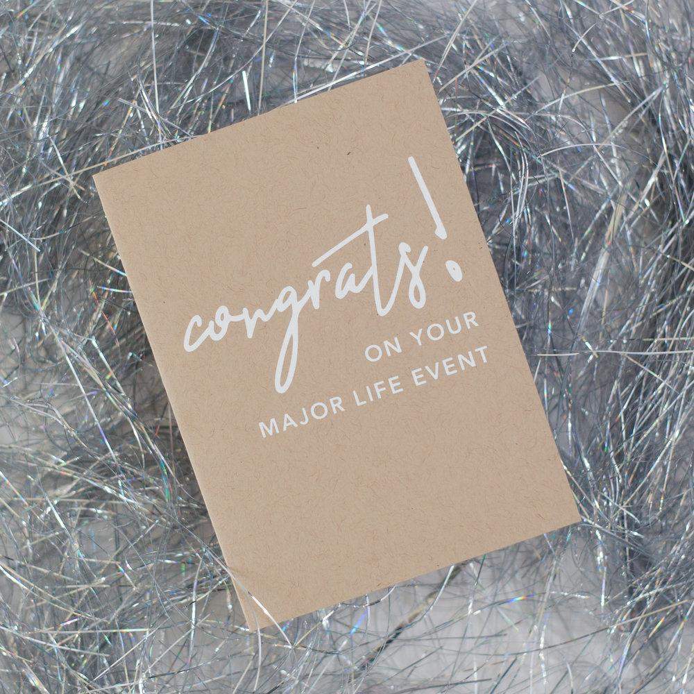 congratulations card, all-occasion greeting card, congrats on your maj ...