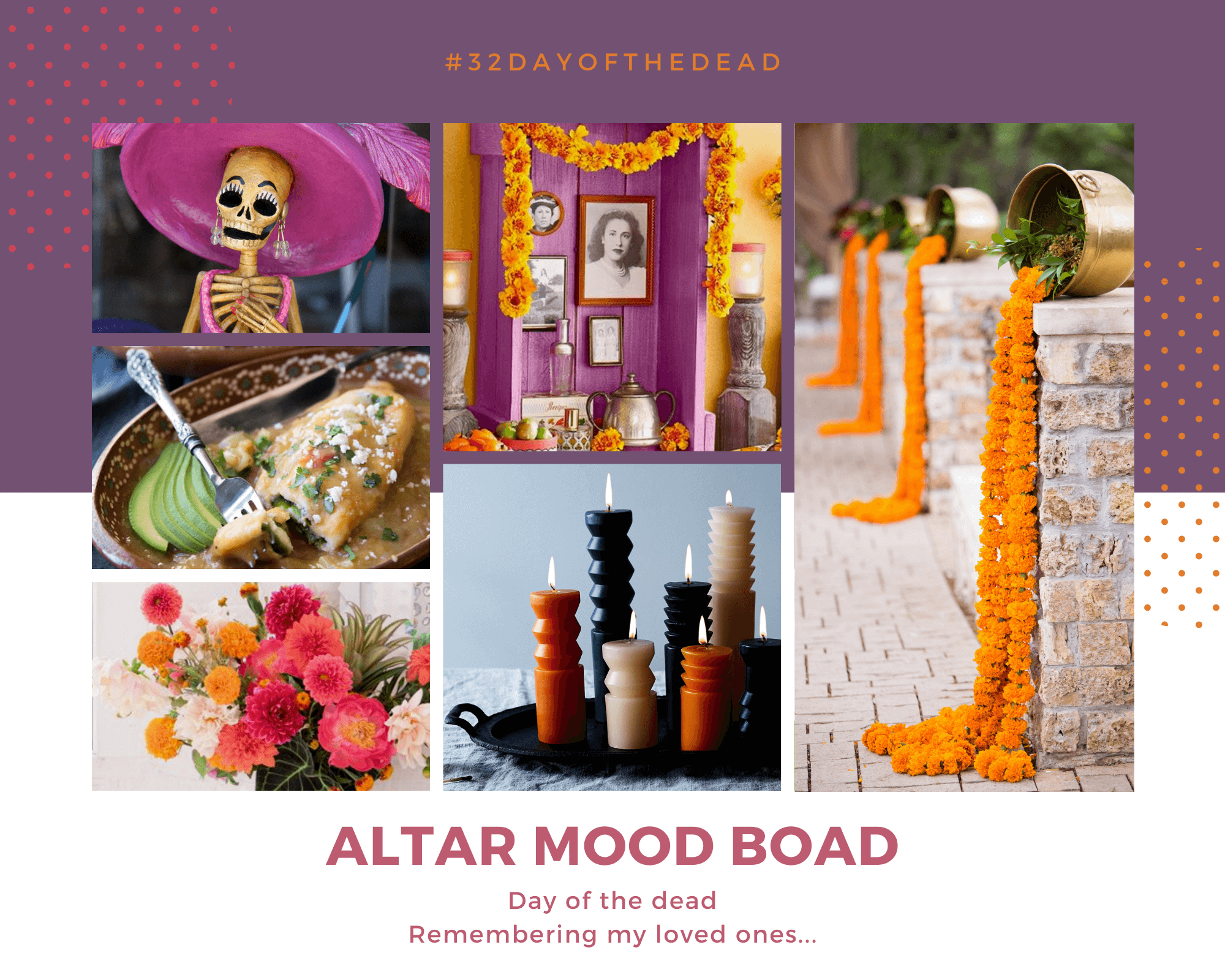 Day of the dead altar mood board