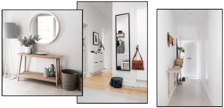 Example of scandi style entryway