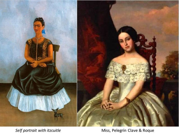 Frida's portrait style