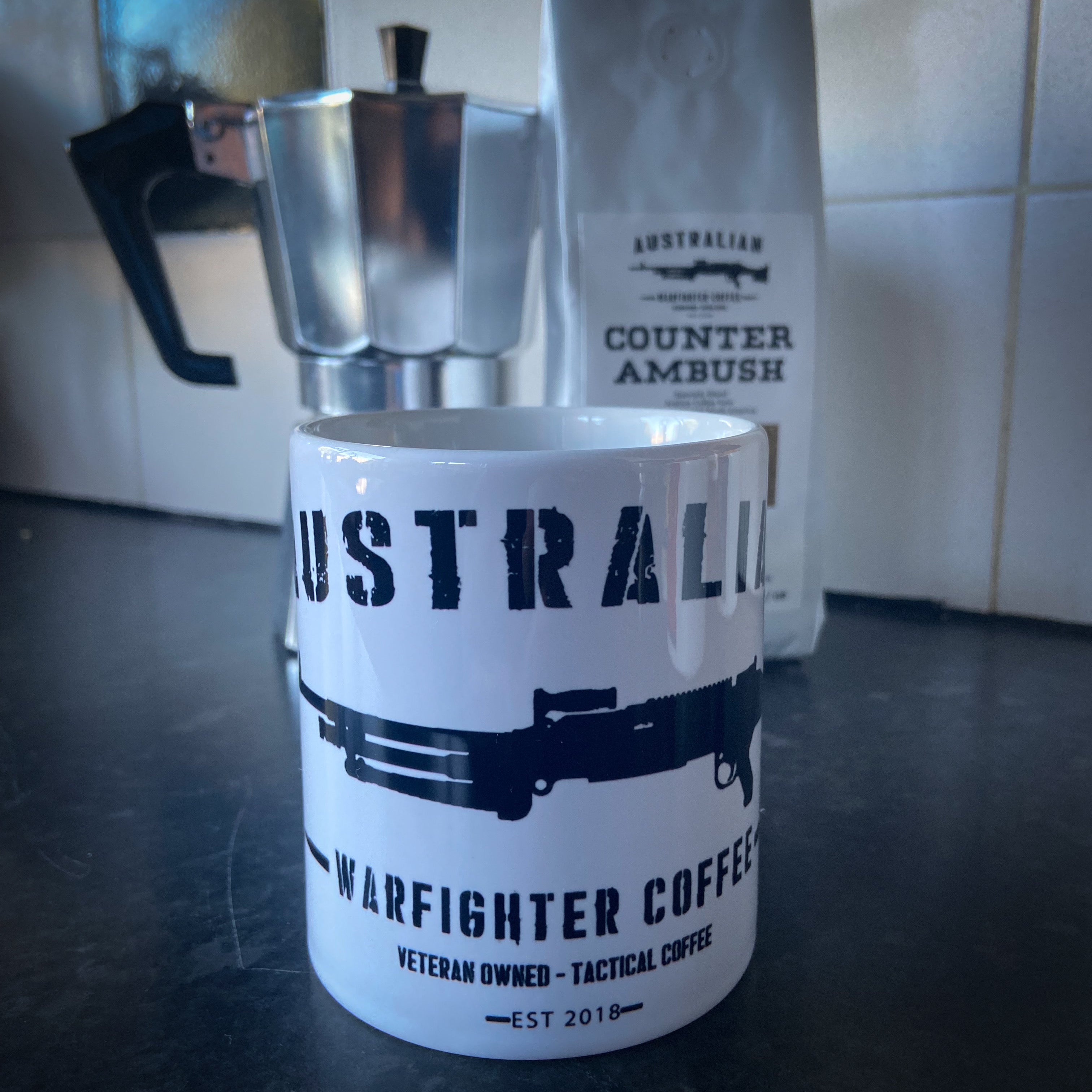 Australian Warfighter Logo Mug.