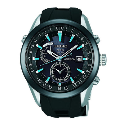 Seiko Astron GPS Solar Limited Edition Solar Two-Tone Silicone Watch S —  