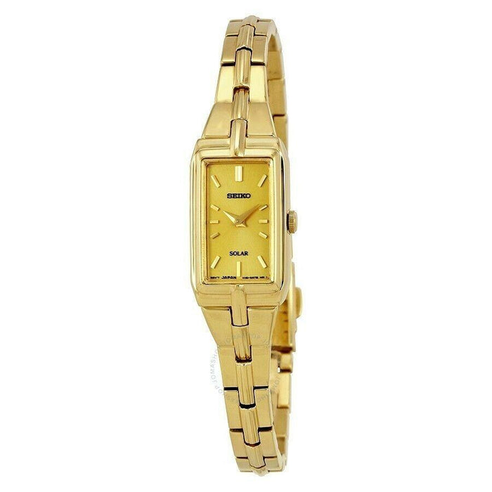 Seiko Seiko Quartz Gold-Tone Stainless Steel Watch SUP276 — 12oclock.us