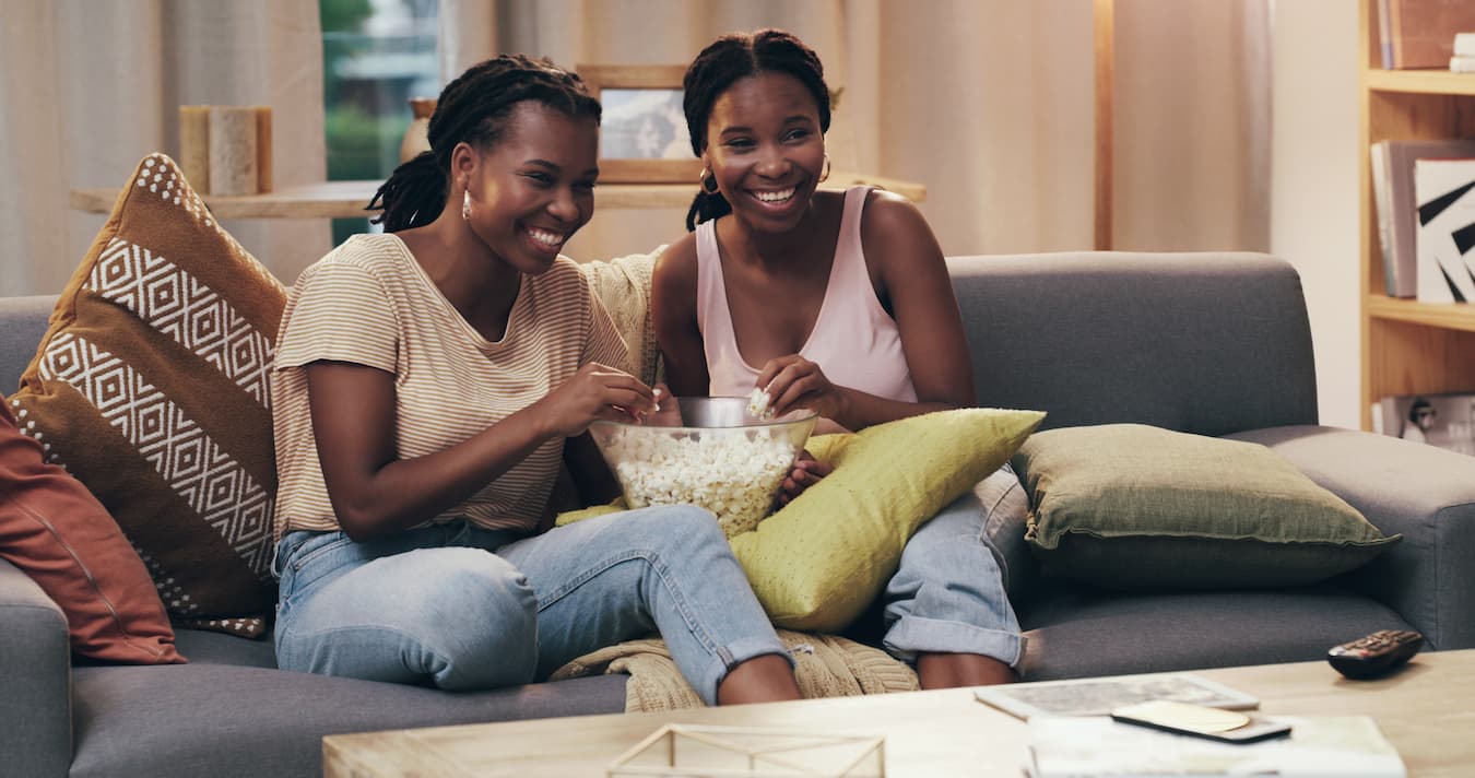 two friends eating popcorn on the couch certain medical conditions science drug eat main reason browser browser cancer pain drugs