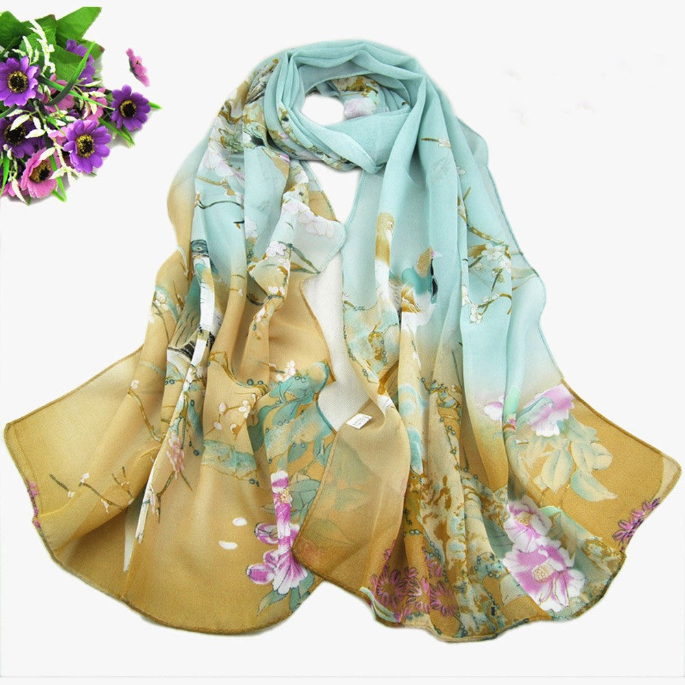 designer chiffon scarves