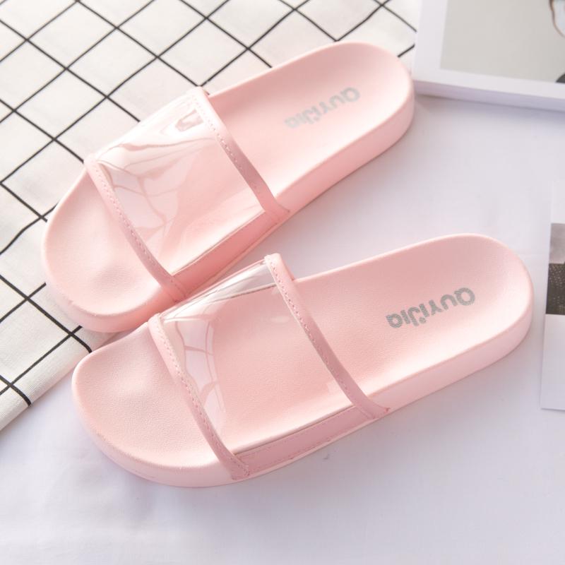 transparent slides shoes