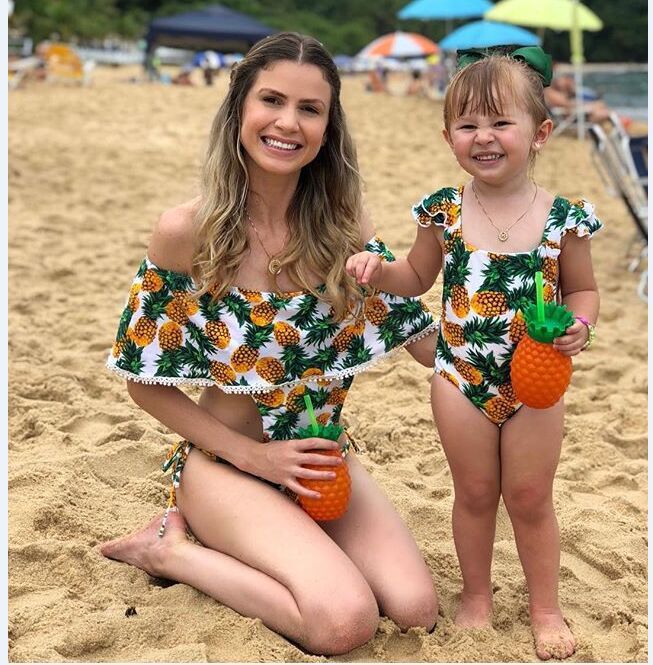 matching bathing suits for family