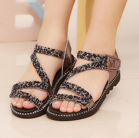 girls slip on sandals