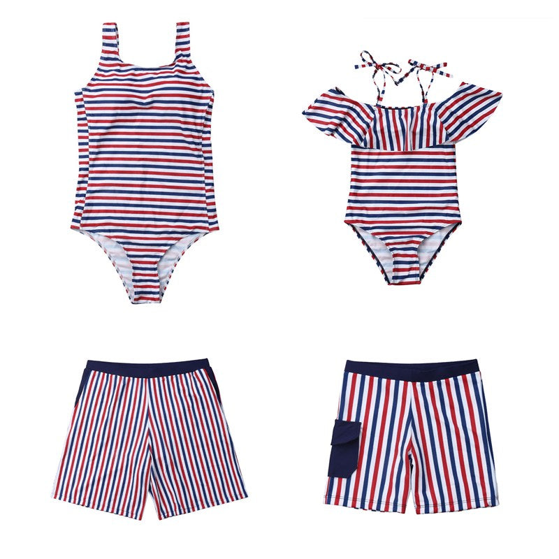 mom dad and baby swimwear