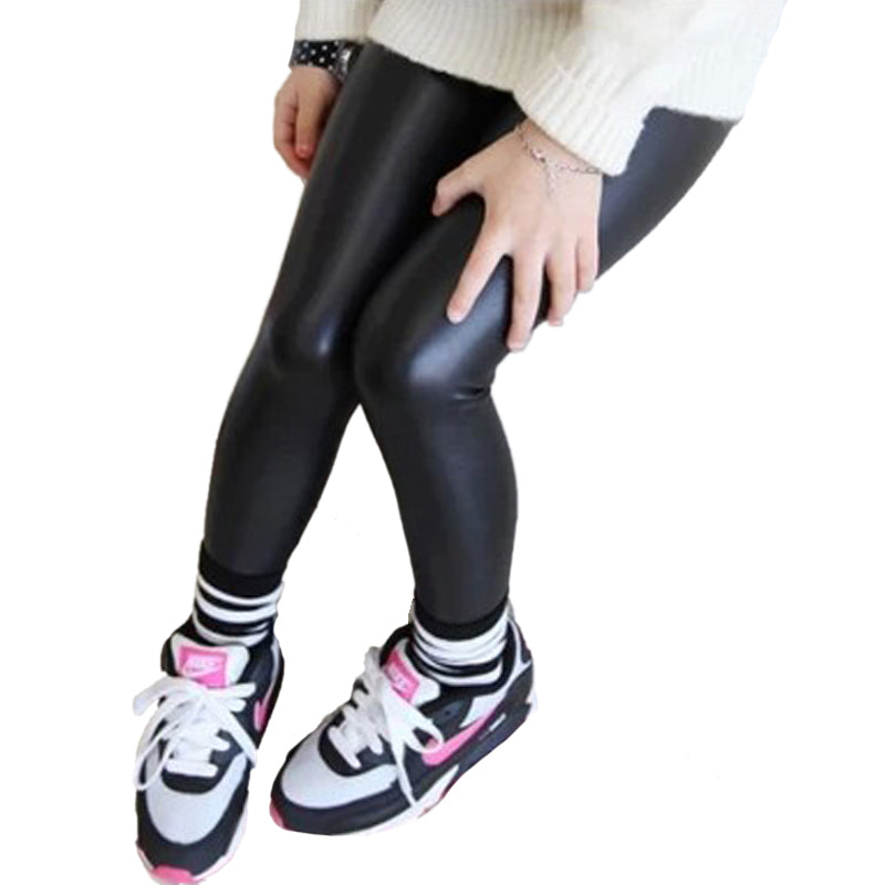 kids leather leggings