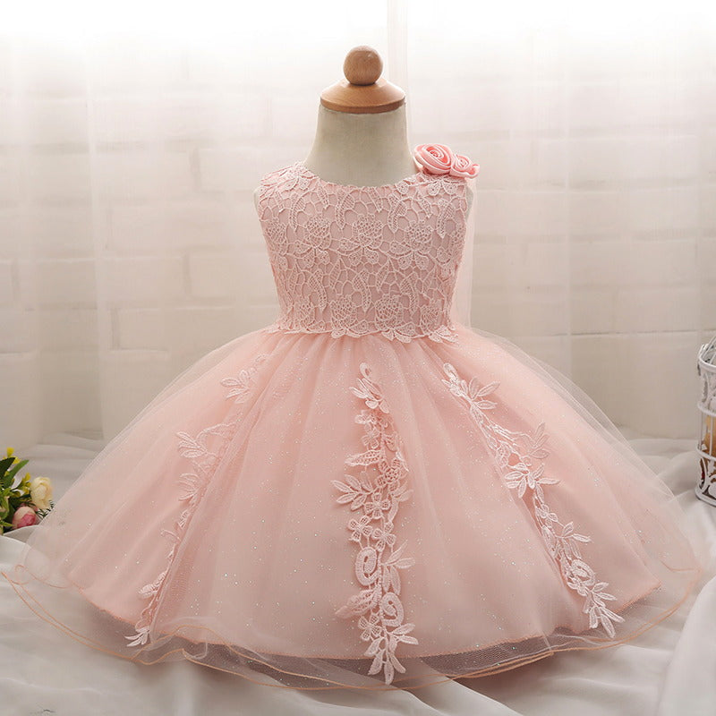 pink party dress for 1 year old