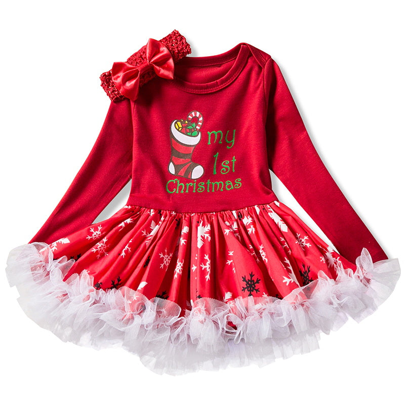 baby girl 1st christmas dress