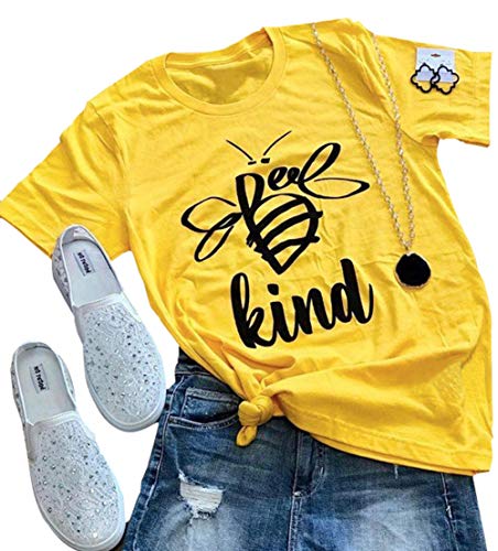 bee kind t shirt yellow