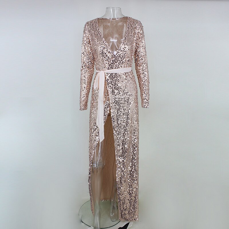 sparkly robe dress