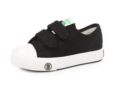 kids black canvas shoes