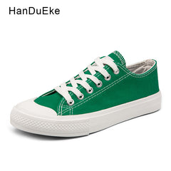 green canvas shoes