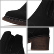 Daitifen Winter Boots Women Ankle Boots chelsea Fashion Warm Plush Rivet Boots Vintage Carved Block