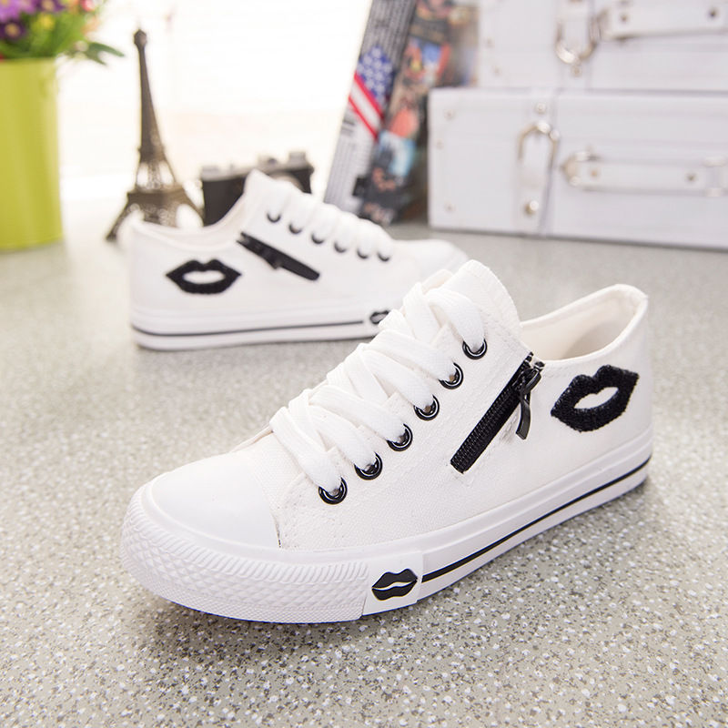 white canvas trainers womens