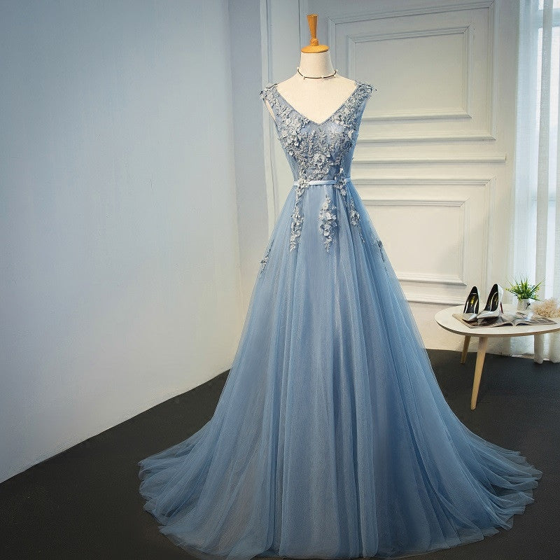 blue soiree dresses