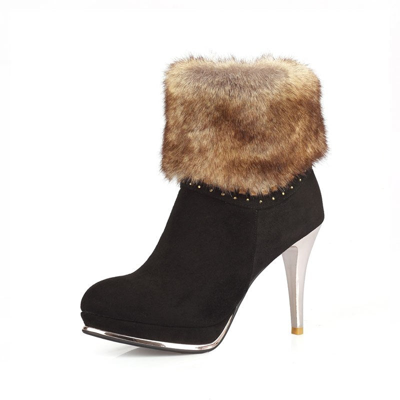 pointed toe winter boots