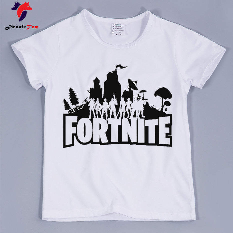 Fashion Game Fortnite White Print Short Sleeve O Neck Boy T Shirt Funn Beal Daily Deals For Moms - fortnite meme funny shirt 1 roblox ballersinfo com