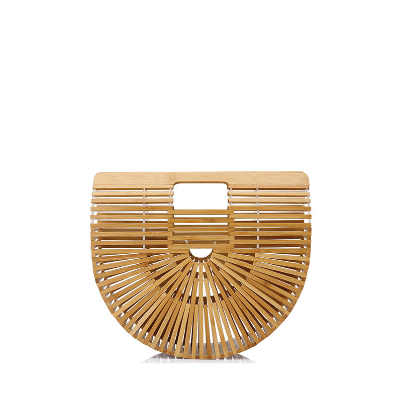 circular clutch bag