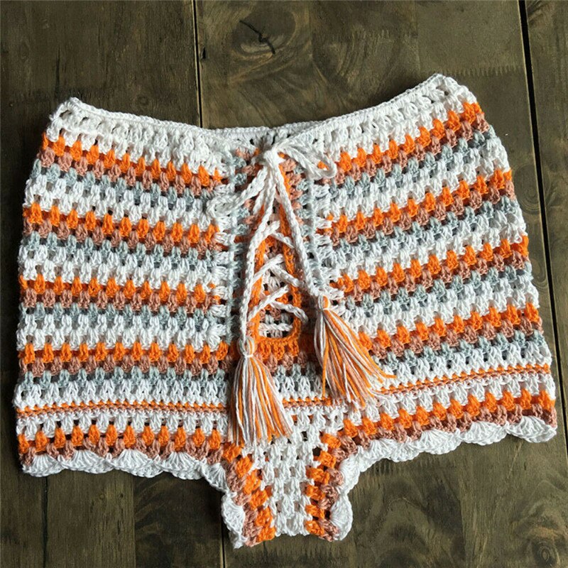 crochet swim shorts