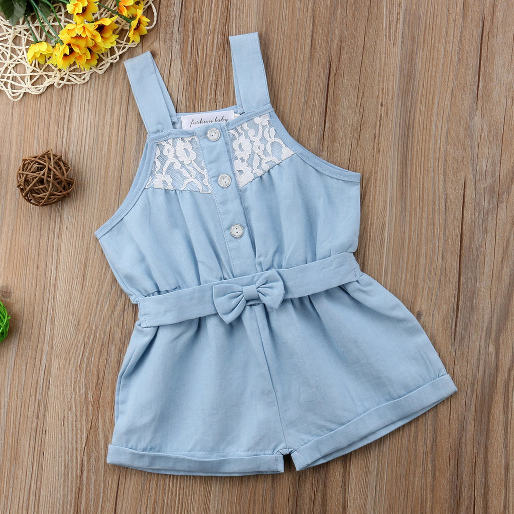 baby girl jeans romper