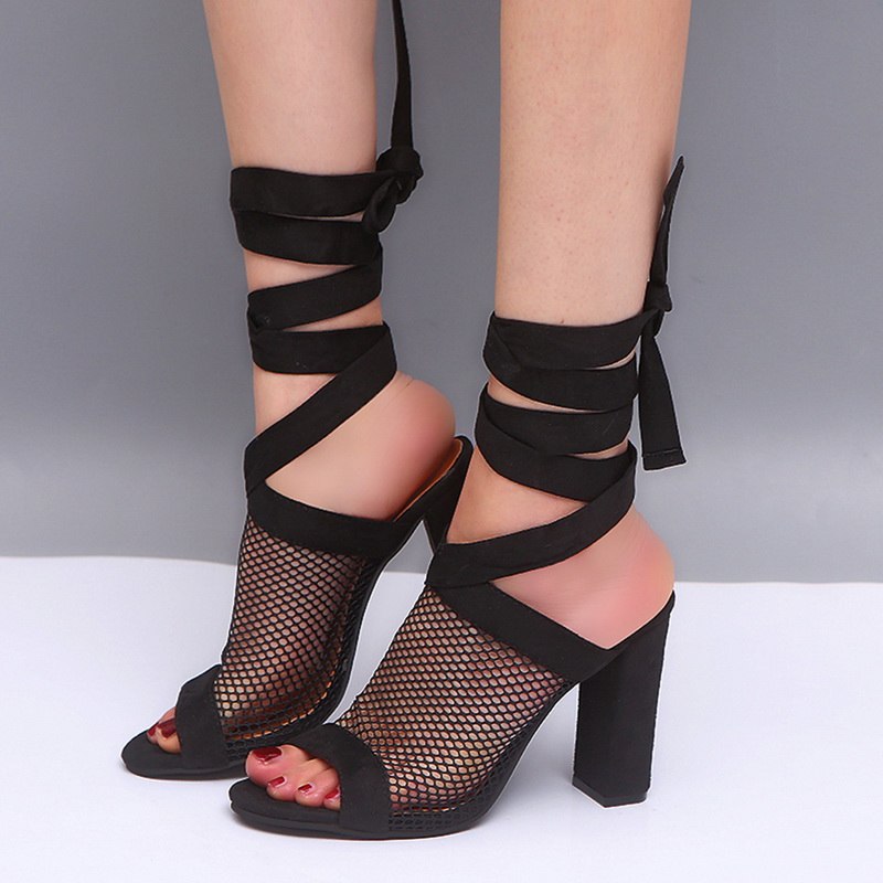 Women Block Heels Women Shoes Black 