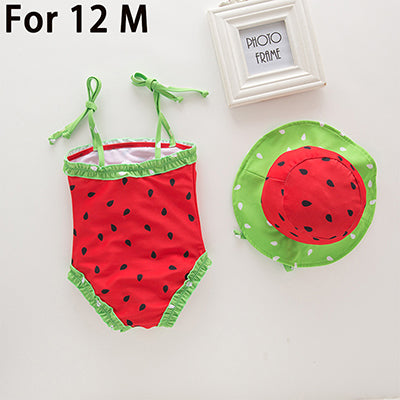 baby strawberry swimsuit