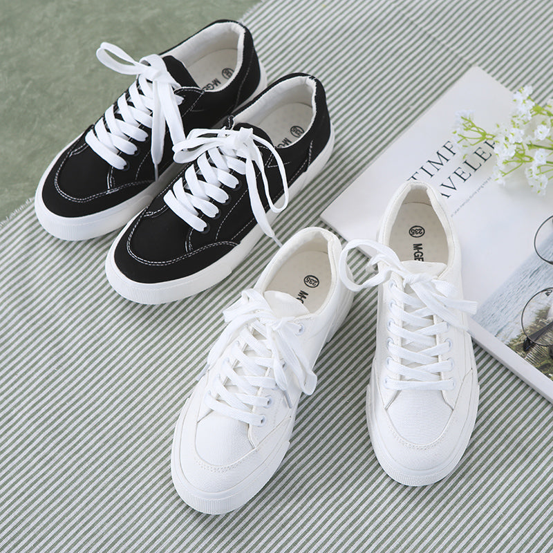 Match Solid Color Casual Sneakers Lace 