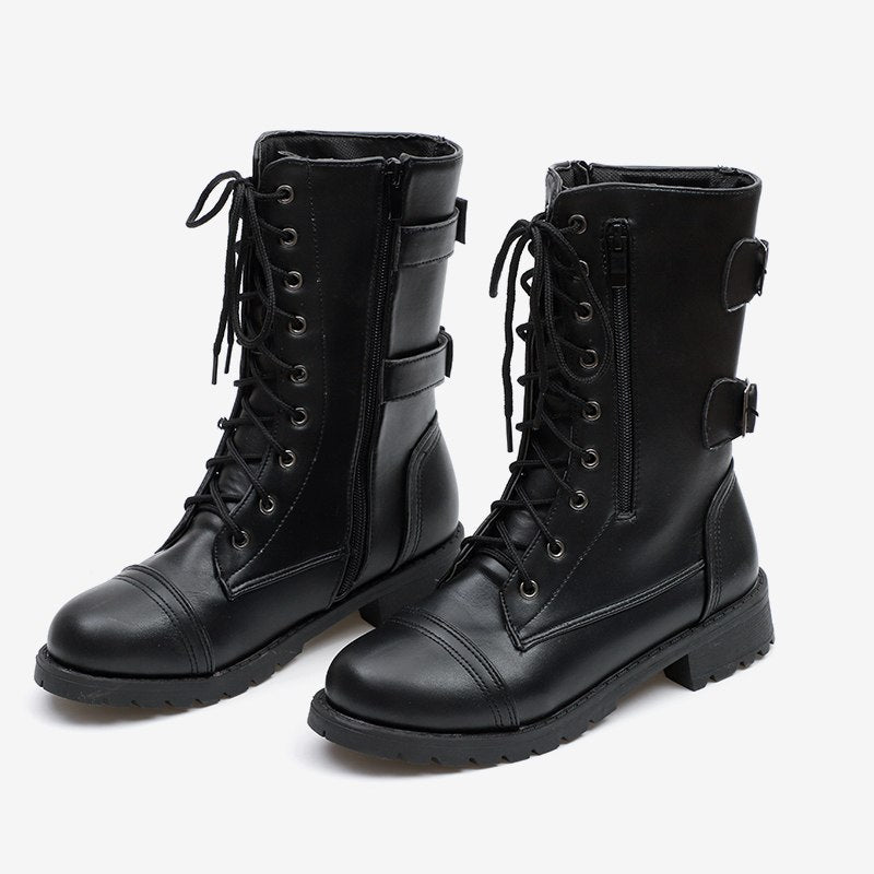 womens mid calf motorcycle boots