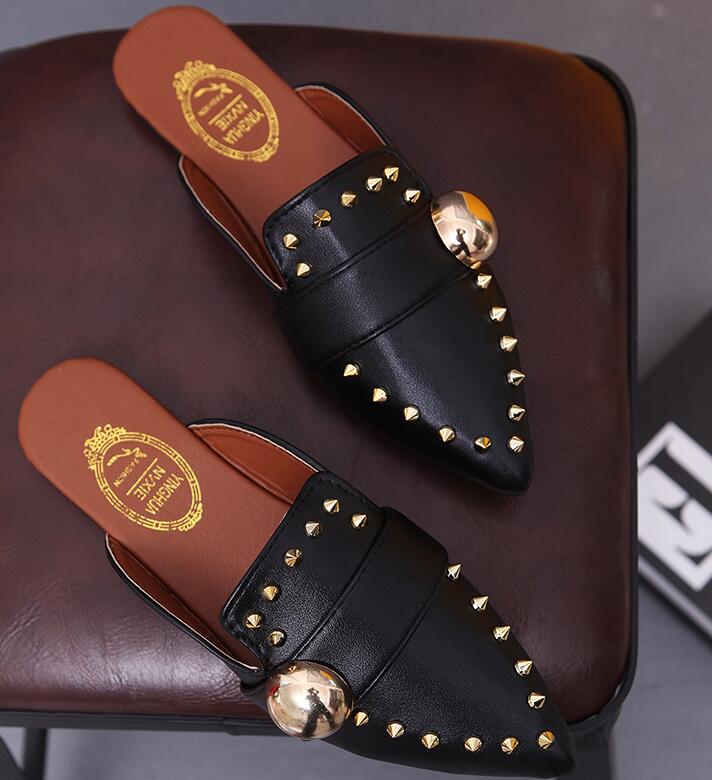 black rivet shoes