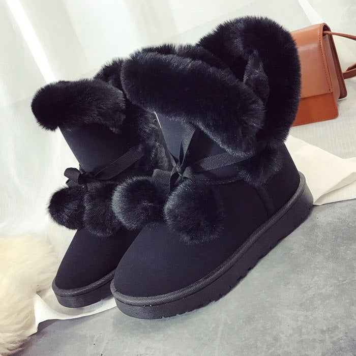 black winter shoes womens