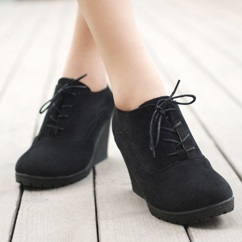 high heel ankle boots with laces outfits