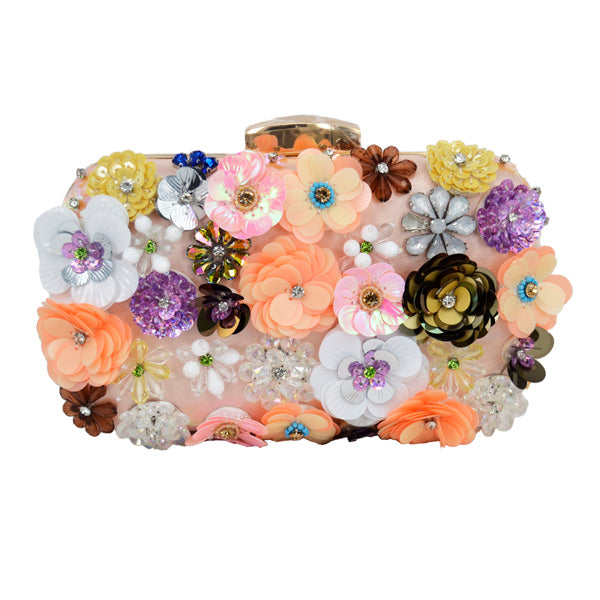 flower clutch purse