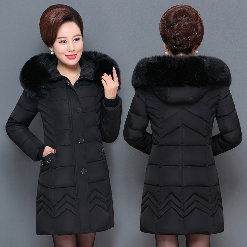 ladies plus size padded coats