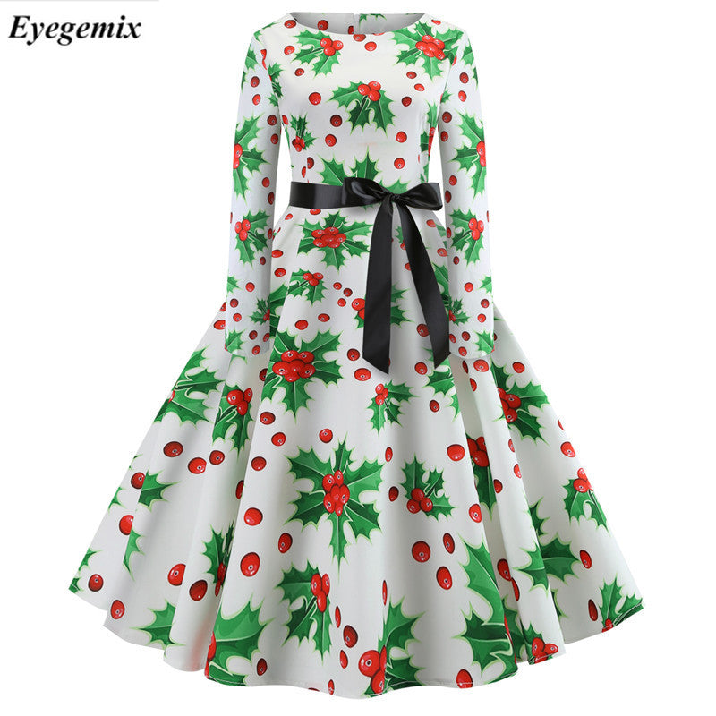 floral christmas dress