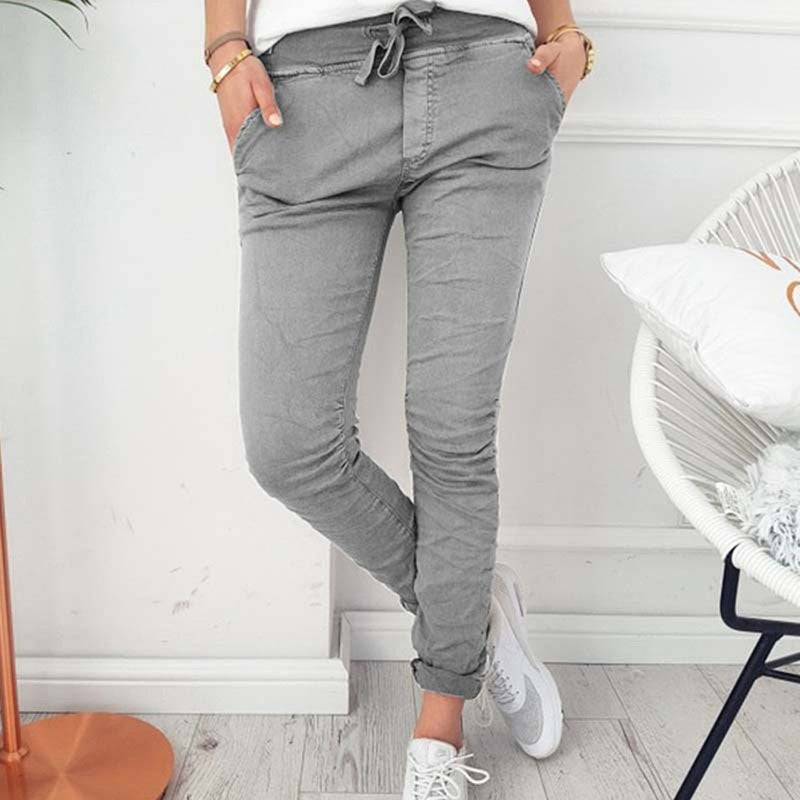 women's casual drawstring pants