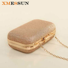 small gold clutch bag