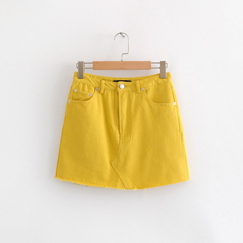 womens yellow skirt