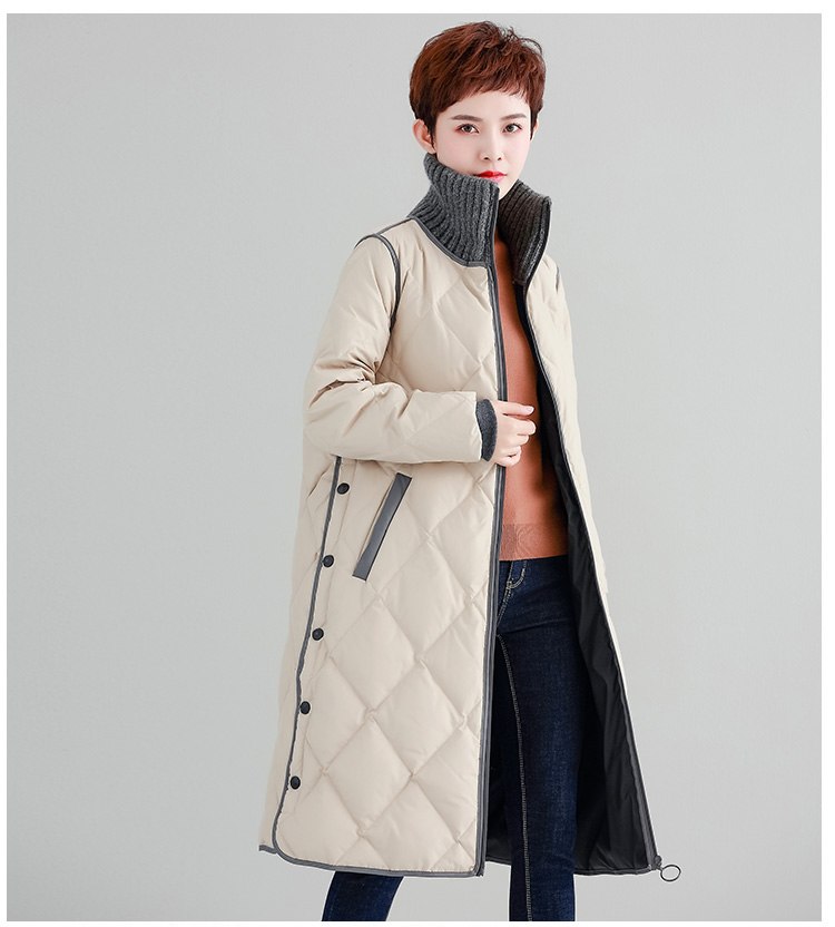 ladies long down coat