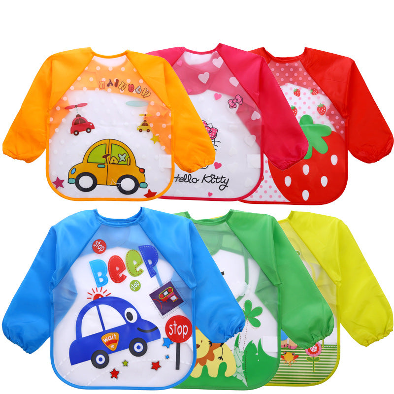 long sleeve feeding bib