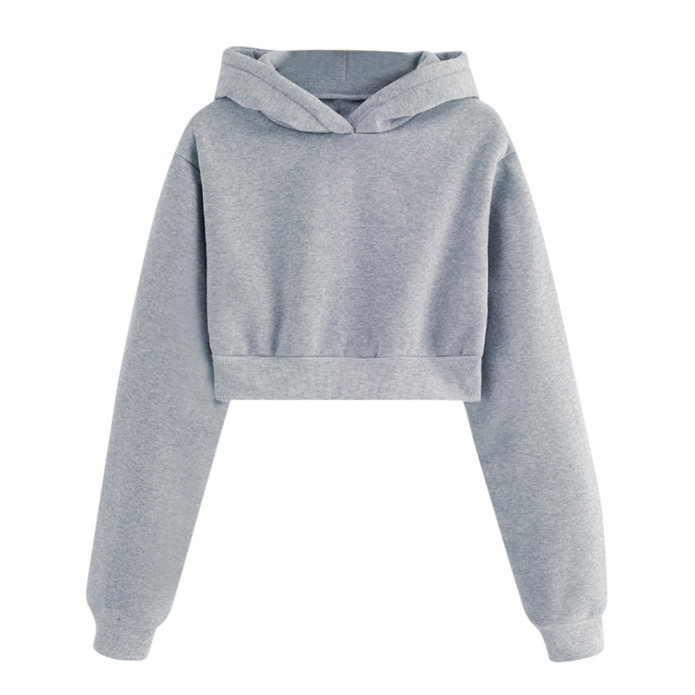 short cropped hoodie