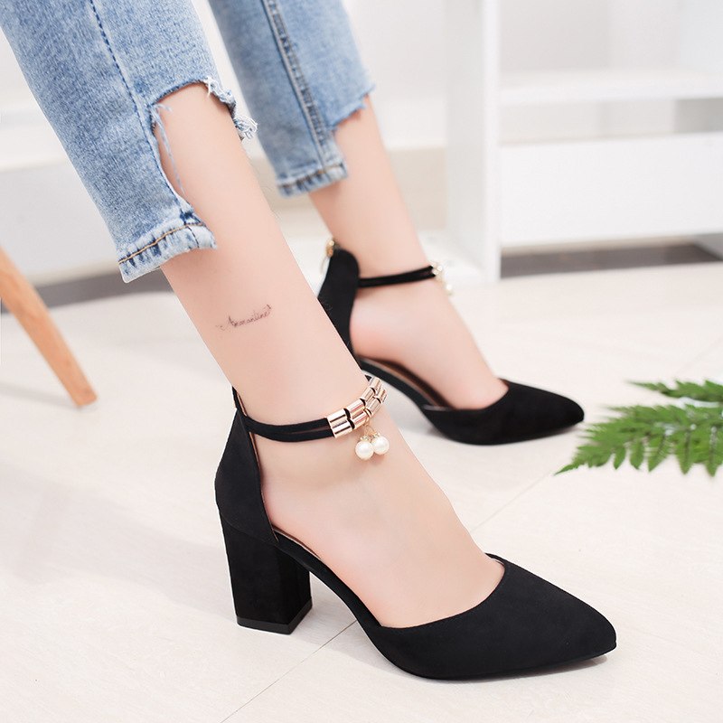heels with thick platform