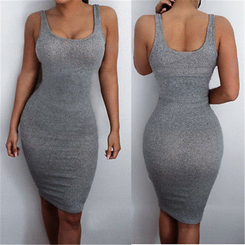 tight sleeveless dress