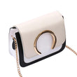 Women&#39;s Fashion Ring Decoration Patchwork Crossbody Shoulder Bags Ladies Luxury Handbags