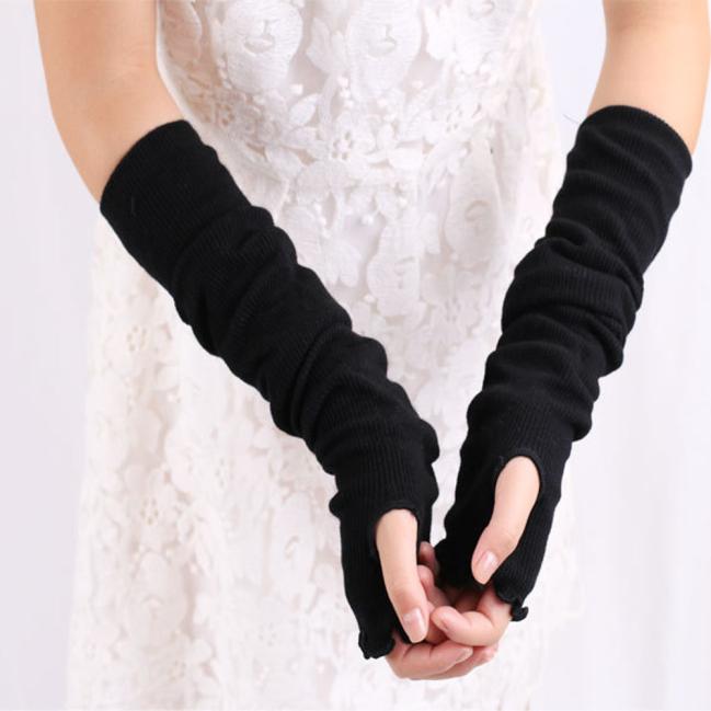 fingerless sleeve gloves