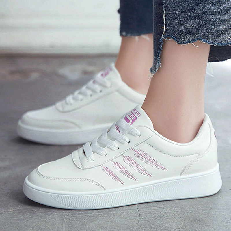 non slip white sneakers