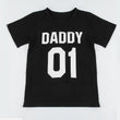 family matching clothes family look father Daughter matching clothes 01 Daddy and Daddy&#39;s Girl Short Sleeve T-shirt in Black top